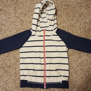Striped, zip up, Hoodey